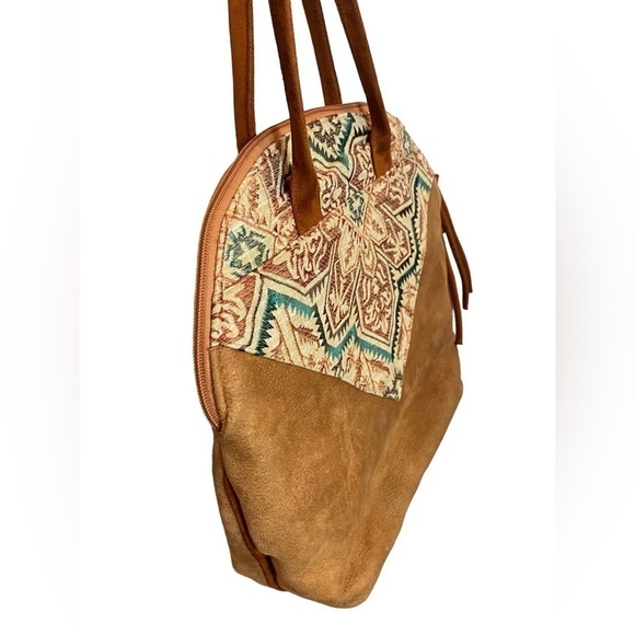 Atenti Boho Southwest Inspired Zippered Hangbag USA Made - Picture 5 of 12